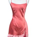Victoria's Secret Victoria’s Secret Y2K Silk Mermaid Ruffle Pink Slip Dress Vintage Chemise Size M Photo 0