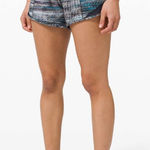 Lululemon Hotty Hot Short *Long 4” in Digital Oasis Grey / Navy - Size 10 TALL Photo 0