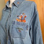 Disney Vintage Tigger Denim Button Down Shirt Photo 1