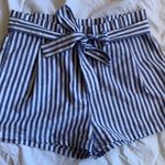 Tilly's blue striped paper bag pants  Photo 0