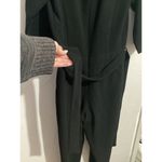 Madewell Black 3/4 Sleeve Tie Waist Long Sleeve Jumpsuit Photo 6