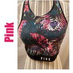 PINK - Victoria's Secret Pink Victoria Secret Tropical Racer back sports Bra size large Photo 7