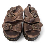 Dr. Martens VTG‎  Brown Leather Buckle Gladiator Platform Sandals 8209 90s Size 8 Photo 0