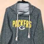 NFL  Packers Women’s Knit Green White Yellow Graphic Cowl Drawstring Sweatshirt Photo 1