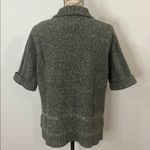 Woolrich vintage 90’s wool blend zip front short sleeve sweater spruce green 2XL Photo 2