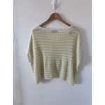 Wooden Ships ‎ Paola Buendia Yellow and White Striped Knit Sweater Size XS Photo 3