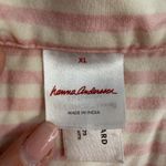 HANNA ANDERSSON Women's XL Pajama Set Short Sleeve Shorts in HannaSoft Striped Pink Photo 5