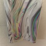 Athleta womens small marble swirl rainbow crop leggings gym lulu pockets gray Photo 5