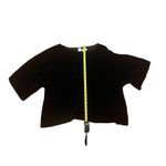 Gap Women's Black Short Sleeve Velvet Tee Blouse Shirt Size Medium Photo 3