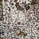 White Birch  blouse cheetah‎ animal print floral size L Photo 6