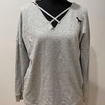 PINK - Victoria's Secret Grey Long Sweater with Hood Photo 0