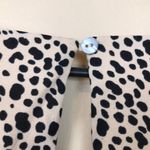 She & Sky  Women’s Leopard Print Beige Black Ruched Open Back Short Sleeve Romper Photo 6