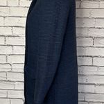 ZARA Basic Long Tweed Textured Peacoat Photo 3