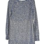 Peck & Peck  women’s size small pullover hi low long sleeve blue gold metallic Photo 9