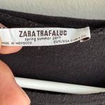 ZARA  TRAFALUC Black Sleeveless Ruffle Blouse Photo 2