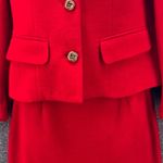 United Colors Of Benetton United Colors of Benetton Womens Suit Set Size 4 Vintage Business Elegant Skirt Photo 4