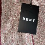 DKNY NWT Tweed Mauve Pink Satin Trim Blazer Jacket Large Photo 6