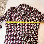 ZARA Geometric Print Midi Dress Multicolored Size Medium Photo 11