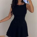 Reformation Mayve Black Mini Dress L Photo 1