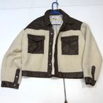 Peter Som  Quilted Leather Sherpa Jacket Medium Photo 2