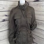 Black Rivet Green Military Utility Jacket Photo 6