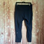 Fabletics Deep Navy Blue Oasis PureLuxe High-Waisted Legging 7/8 Length Photo 7