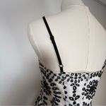 EXPRESS Tiered Eyelet Cotton Fit And Flare Dress Black & White Women’s Size 4 Photo 8
