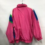 80s 90’s Nylon Zip Up Vintage Windbreaker Track Jacket Colorful Pink blue Green Size L Photo 1