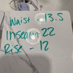 Women’s Large Unique Blue Red White Colorblock Jogger Pants Photo 3