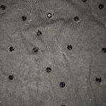 H&M  black floral beaded cotton boho Atleasure beach vacation comfy t-shirt, XS Photo 5