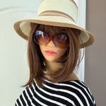 Anthropologie LUCKY ZONE Striped Bucket Hat - Pink. MSRP $42 Photo 6