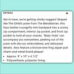 Lounge Fly Star Wars Grogu Backpack Photo 7