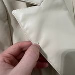 Good American $225 Better Than Leather Faux Blazer Shacket Jacket Bone 1 M | eBa Photo 2