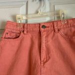 Billabong Women's 4 Waist 27 Pink Salmon Dusty Denim Jean Distressed Mini Skirt Photo 1