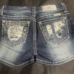 Miss Me Blue Jean Shorts with Distressed Wash Photo 1