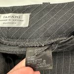 Tahari  Arthur S. Levine Classics Gray Black Pinstriped Dress Pants Size 10 Photo 2