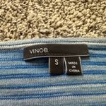 Vince . blue striped boatneck long sleeve top size S Photo 5