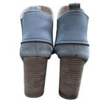 Kelsi Dagger KDB  Brooklyn open toe gray suede booties, size 7 EUC Photo 2
