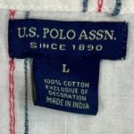 U.S. Polo Assn. Striped Long Sleeve V-neck Shirt Large Photo 10