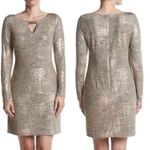 Vince Camuto  Metallic Gold Cocktail Dress Photo 1