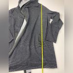 Juicy Couture  Black and Silver Metallic Striped Open Wrap Front Cardigan Size S Photo 5