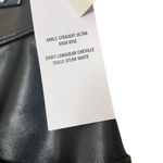 Abercrombie & Fitch Abercrombie NWT Vegan Leather Pants Women’s Size 28 Black Ultra High Rise Ankle Photo 10