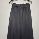 J.Crew  Wide Leg High Rise Belted Black Trousers Paper Bag Waist Women’s Size 10 Photo 4