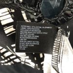 East 5th  Womens Fit & Flare Dress Abstract Sleeveless Rhinestones Black White 10 Photo 5