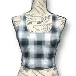 EleVen S Black White Plaid Crop Tank Top Athletic Tennis Gym Stretch Active NWT Photo 6