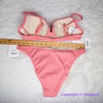 New! Set! Free People x Peony panel balconette‎ highline pant bikini, size L Pink Size L Photo 6