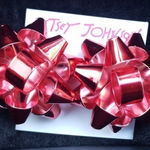 Betsey Johnson  Giant Red Gift Bow Earrings Photo 0