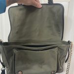 Michael Kors LEILA FLAP STUD NYLON MESSENGER BAG Army green in excellent condition Photo 3