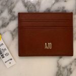 Madewell New Womens Leather Card Case English Saddle G2704 Embossed Photo 0