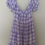 Princess Polly Purple Plaid Dress Photo 1